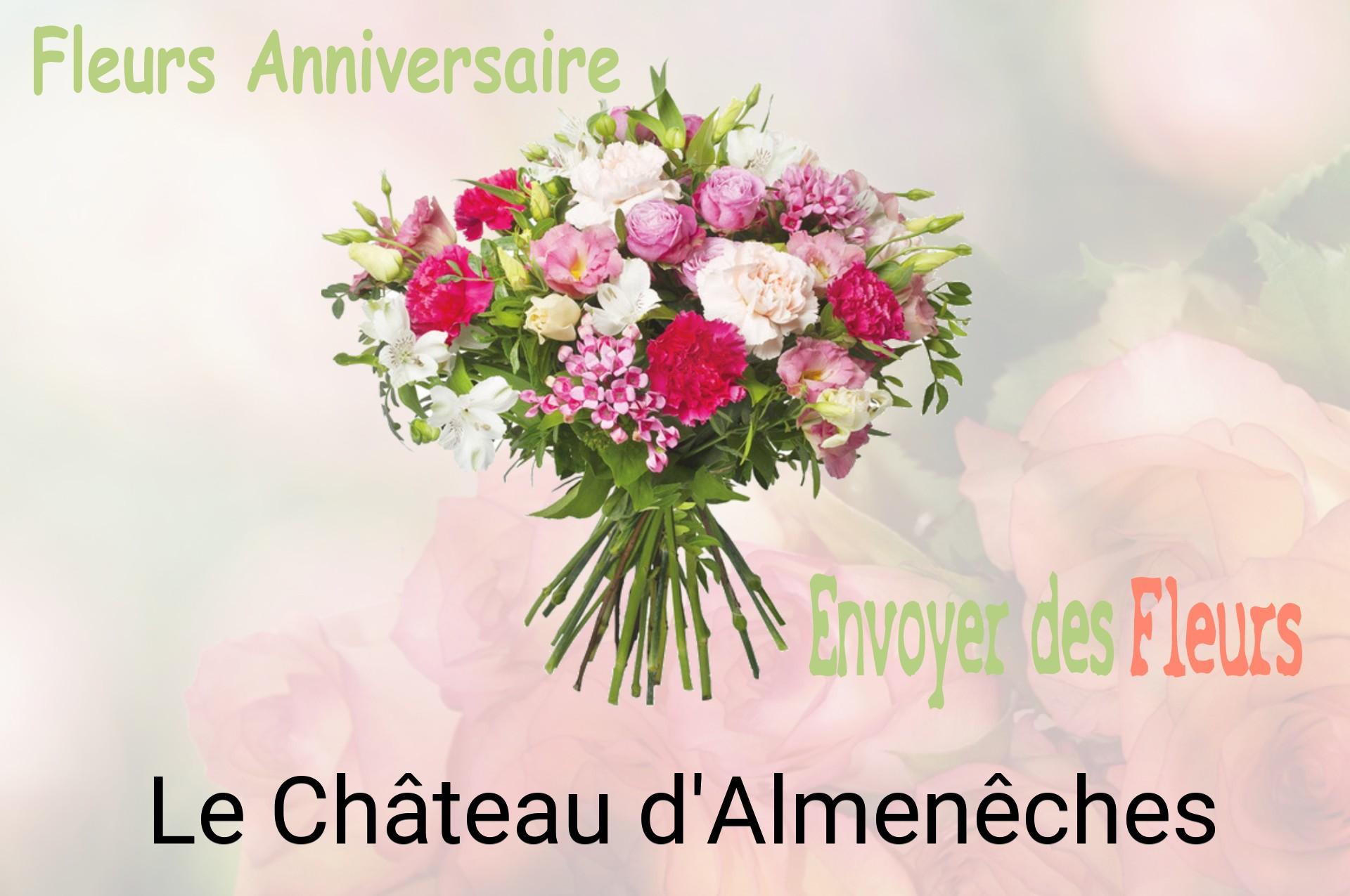 Bouquet de fleurs d’anniversaire livré à Le Château-d'Almenêches