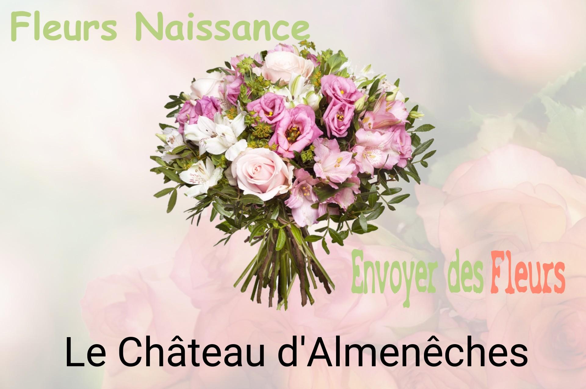 Bouquet de fleurs de naissance livré à Le Château-d'Almenêches